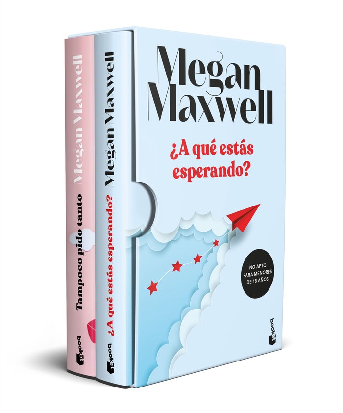 ESTUCHE A QUE ESTAS ESPERANDO Y TAMPOCO PIDO TANTO, de MEGAN MAXWELL | portada del libro