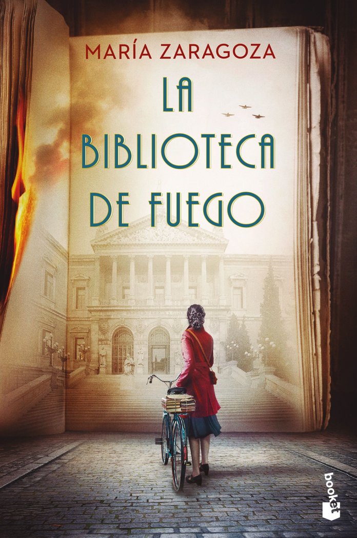 LA BIBLIOTECA DE FUEGO, de MARIA ZARAGOZA | portada del libro