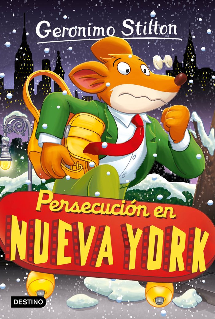 PERSECUCION EN NUEVA YORK, de GERONIMO STILTON | portada del libro