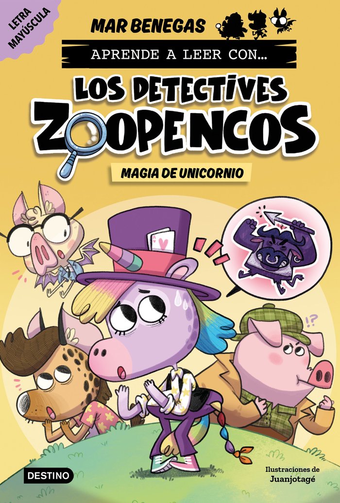 APRENDE A LEER CON... LOS DETECTIVES ZOOPENCOS 4. MÁGIA DE UNICORNIO, de BENEGAS, MAR | portada del libro
