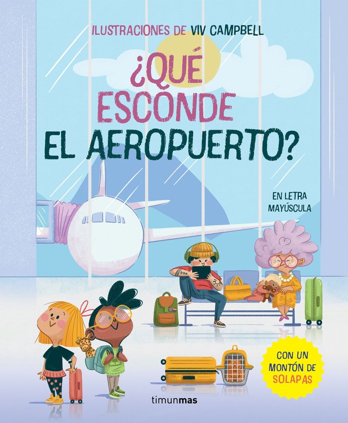 QUE ESCONDE EL AEROPUERTO LIBRO CON SOLAPAS, de GINA SAMBA | portada del libro