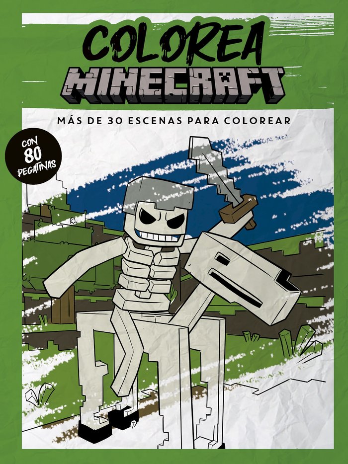 COLOREA MINECRAFT | portada del libro