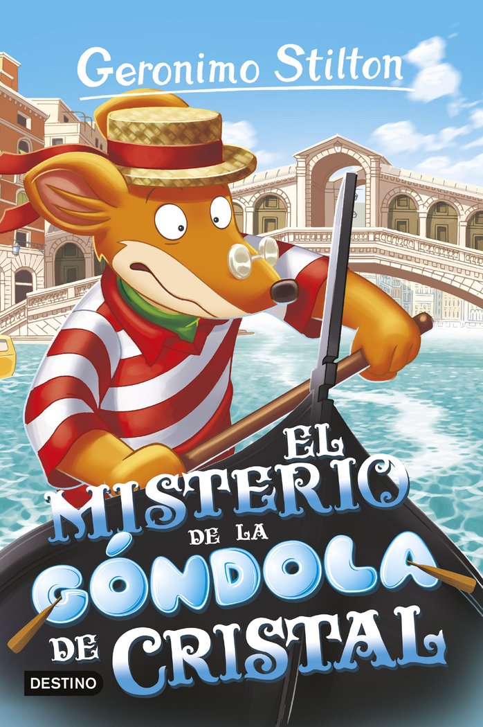EL MISTERIO DE LA GONDOLA DE CRISTAL, de GERONIMO STILTON | portada del libro