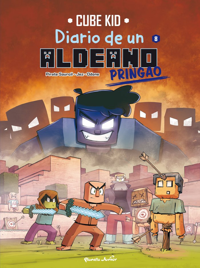MINECRAFT. DIARIO DE UN ALDEANO PRINGAO. COMIC 8, de CUBE KID | portada del libro