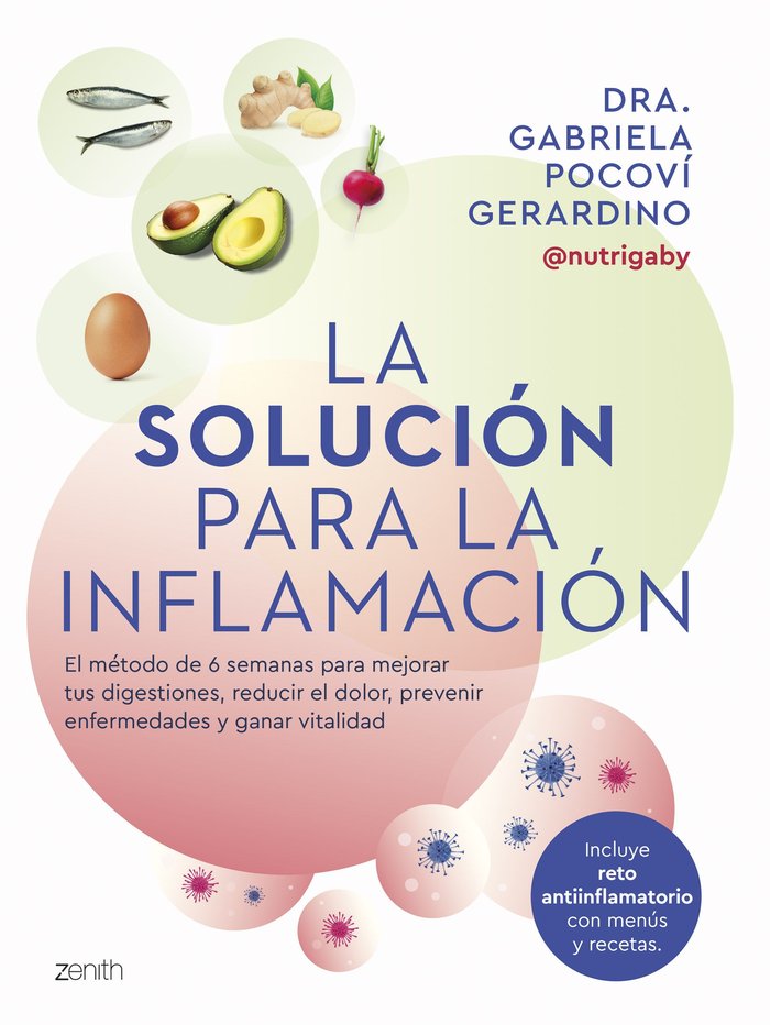 LA SOLUCION PARA LA INFLAMACION, de DRA. GABRIELA POCOVI GERARDINO | portada del libro