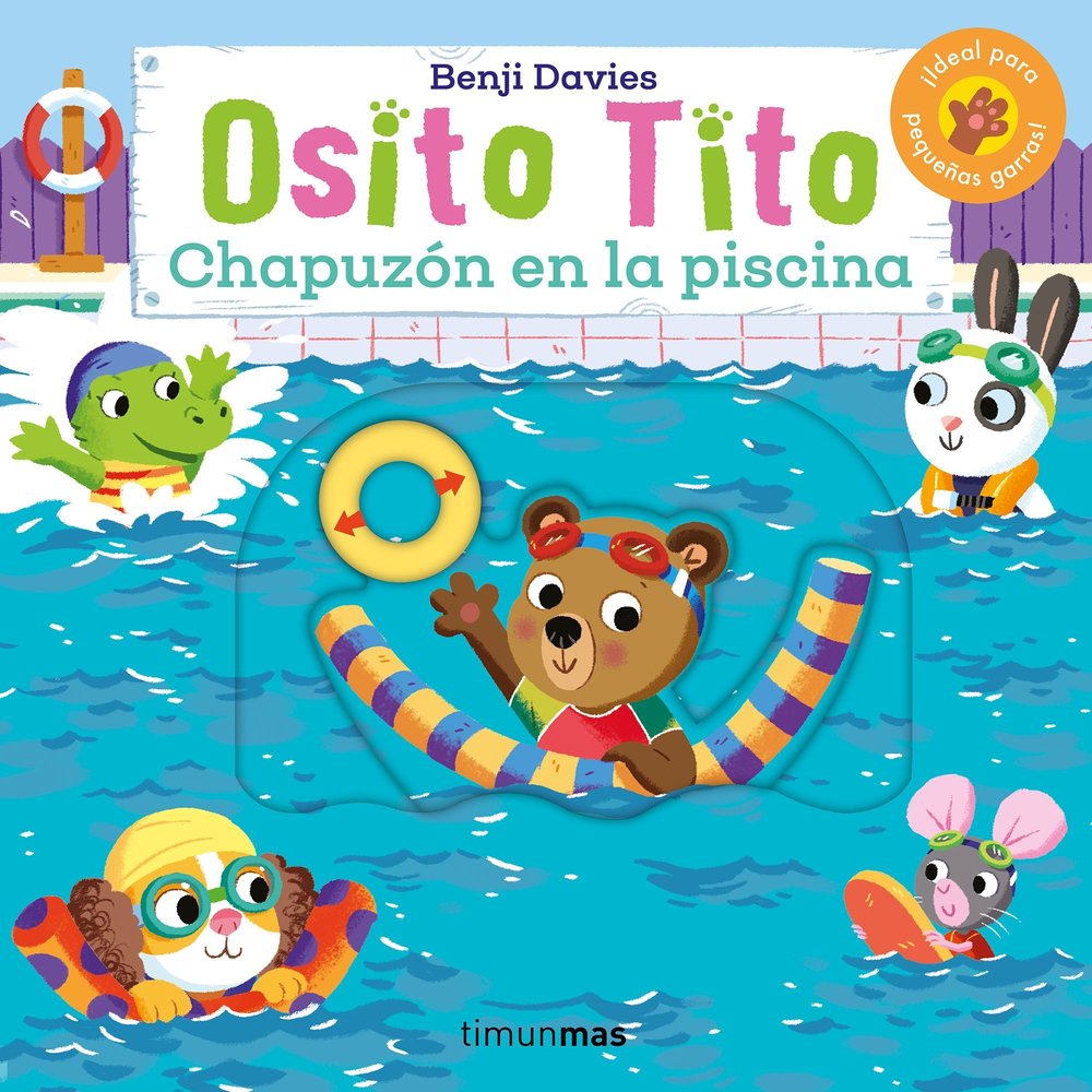 OSITO TITO CHAPUZON EN LA PISCINA, de BENJI DAVIES | portada del libro