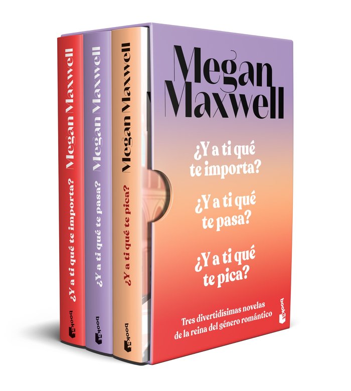 ESTUCHE A TI QUE TE PICA? A TI QUE TE PASA? A TI QUE TE IMP, de MEGAN MAXWELL | portada del libro
