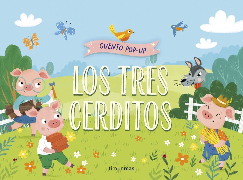 Los tres cerditos. Cuento pop-up, de SAMARA HARDY | portada del libro