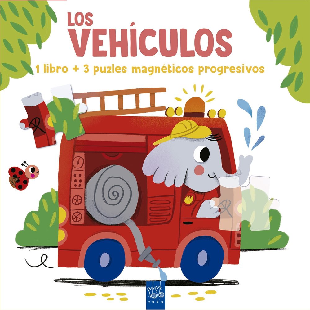 LEE Y JUEGA CON PUZLES MAGNETICOS LOS VEHICULOS, de YOYO | portada del libro