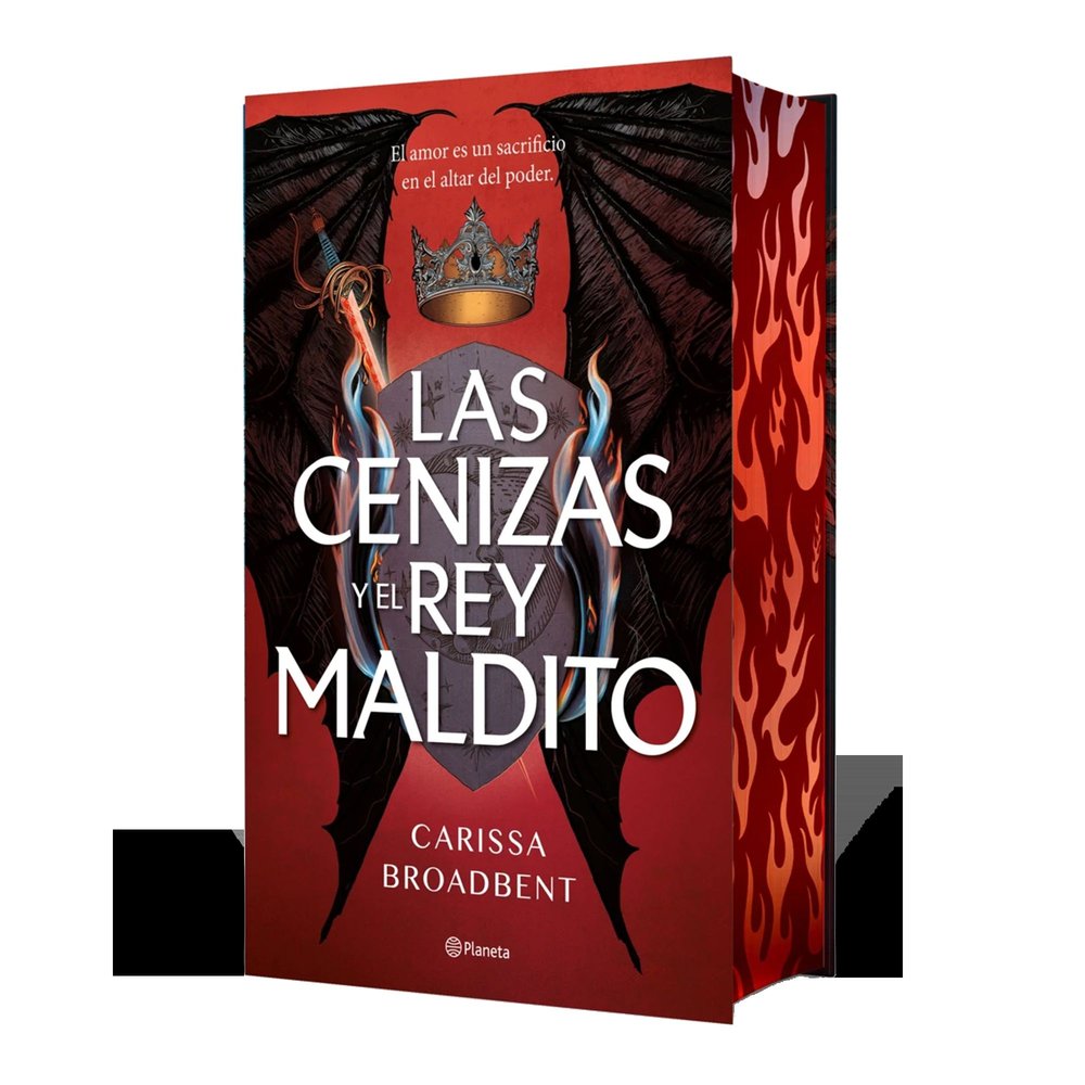 LAS CENIZAS Y EL REY MALDITO EDICION DELUXE, de CARISSA BROADBENT | portada del libro