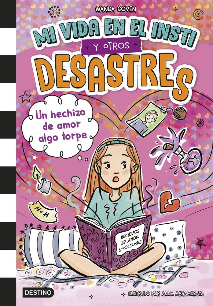 Mi vida en el insti y otros desastres 2. Un hechizo de amor algo torpe, de WANDA COVEN | portada del libro