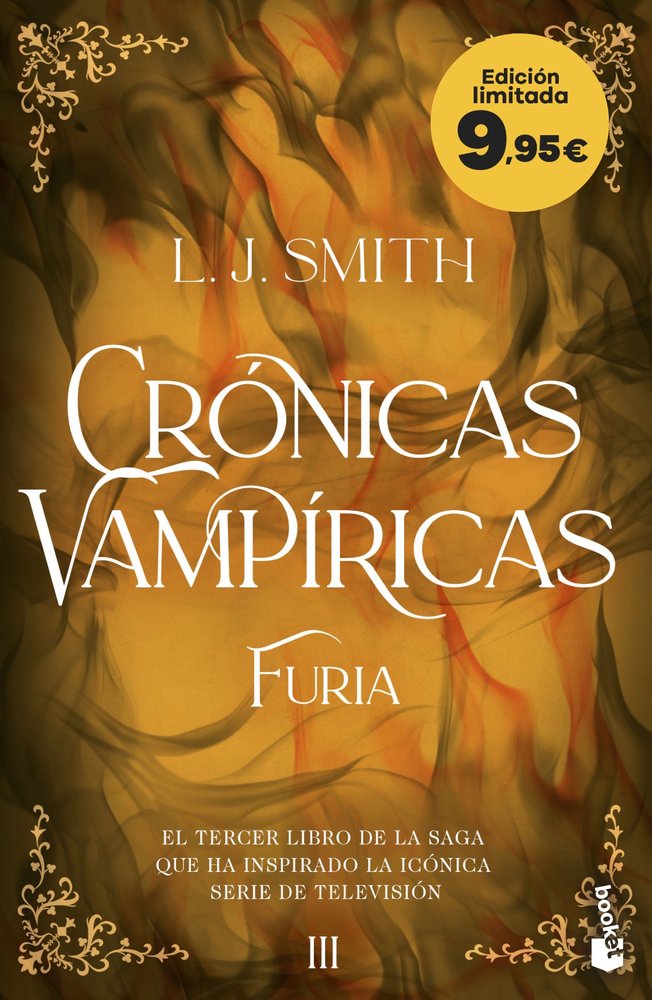 CRONICAS VAMPIRICAS 3 FURIA, de L J SMITH | portada del libro