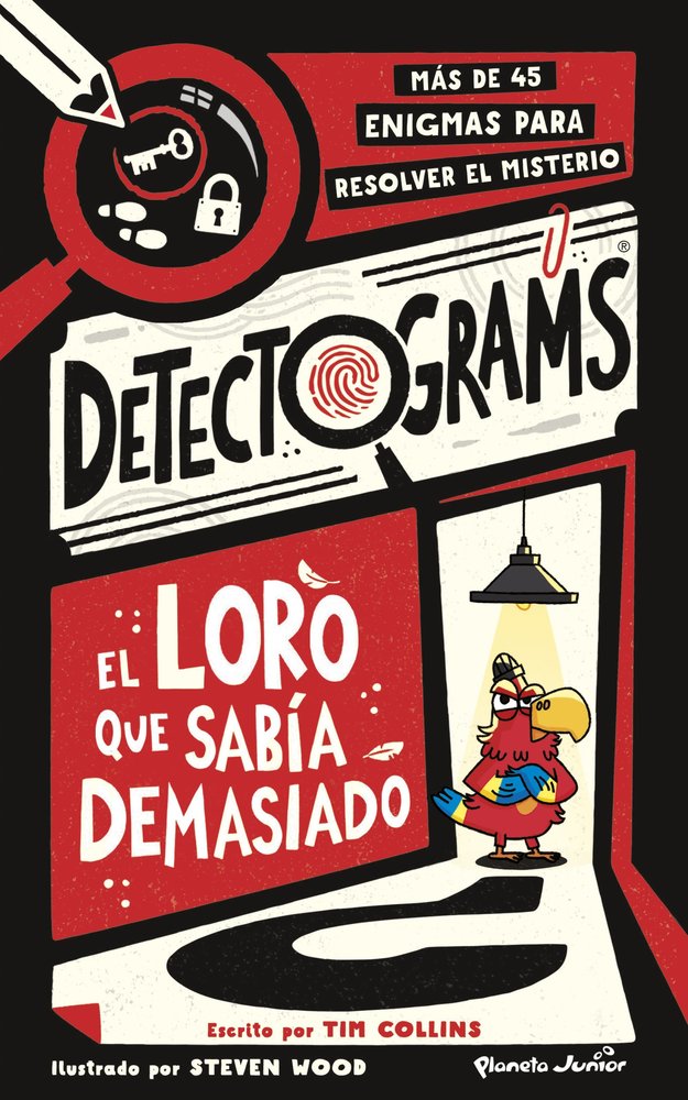 DETECTOGRAMS: EL LORO QUE SABIA DEMASIADO, de COLLINS, TIM | portada del libro