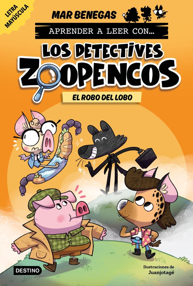 APRENDER A LEER CON... LOS DETECTIVES ZOOPENCOS 11. EL ROBO DEL LOBO, de MAR BENEGAS | portada del libro