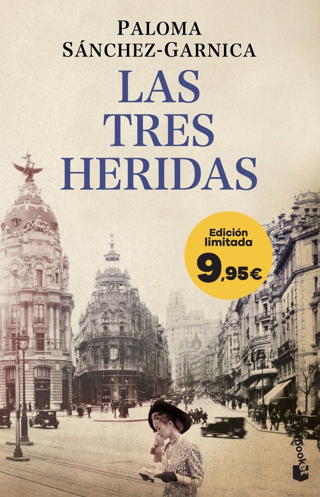 LAS TRES HERIDAS, de PALOMA SANCHEZ-GARNICA | portada del libro