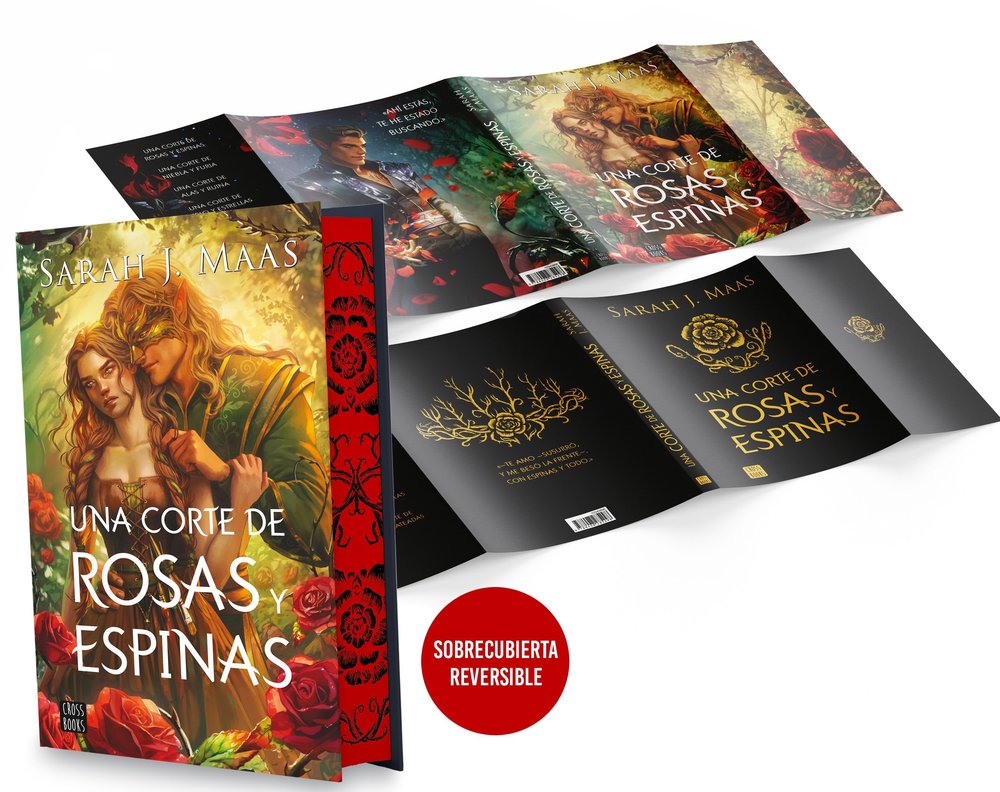 UNA CORTE DE ROSAS Y ESPINAS ED.ESPECIAL CON SOBRECUBIERTA, de SARAH J MAAS | portada del libro