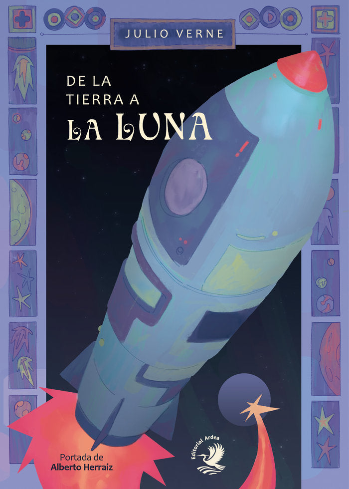 DE LA TIERRA A LA LUNA, de Verne, Julio | portada del libro