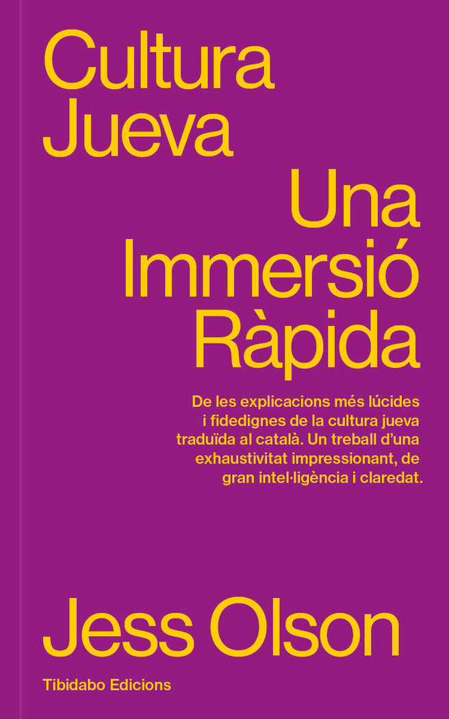 CULTURA JUEVA, de OLSON, JESS | portada del libro