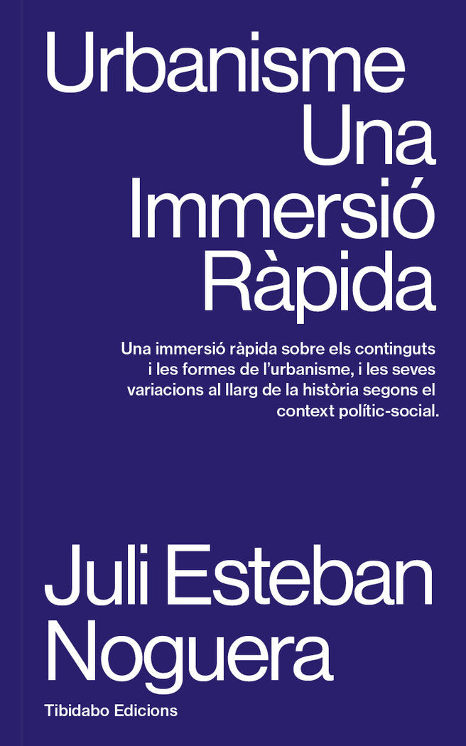 URBANISME, de ESTEBAN NOGUERA | portada del libro