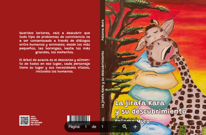 La jirafa Kara y su descubrimiento | portada del libro