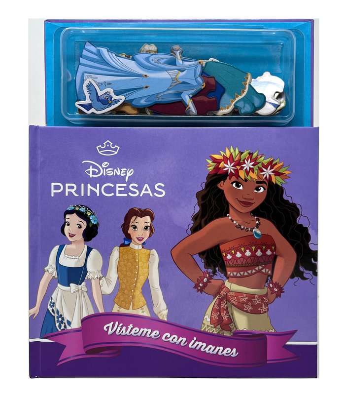 PRINCESAS VISTEME CON IMANES, de DISNEY | portada del libro