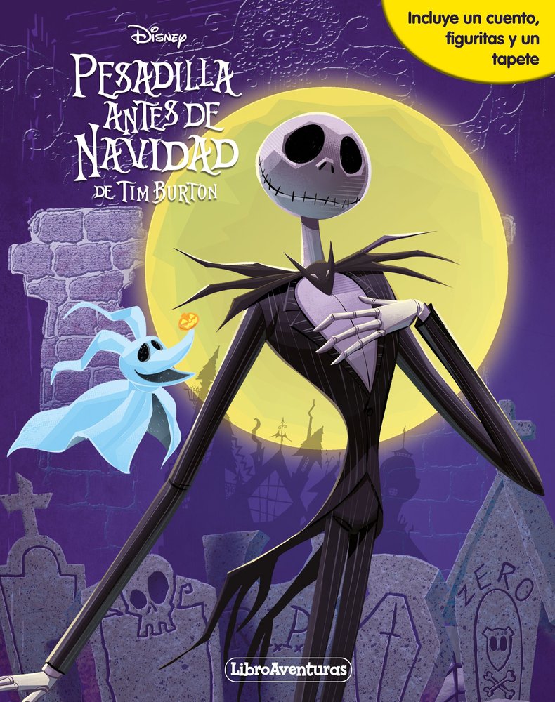 PESADILLA ANTES DE NAVIDAD. LIBROAVENTURAS, de DISNEY | portada del libro