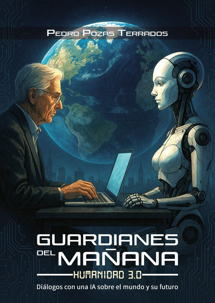 GUARDIANES DEL MAÑANA: HUMANIDAD 3.0, de POZAS TERRADOS | portada del libro
