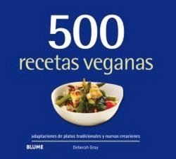 500 RECETAS VEGANAS, de GRAY | portada del libro
