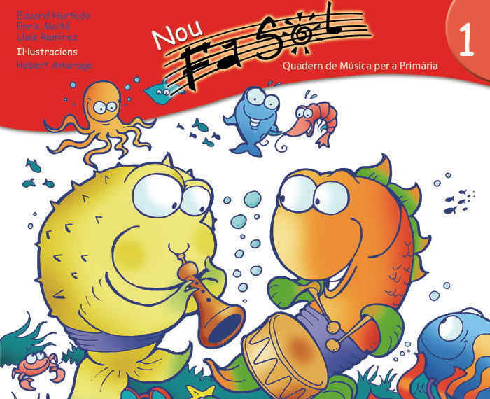 NOU FA SOL 1.º E. P, de HURTADO, EDUARD | portada del libro