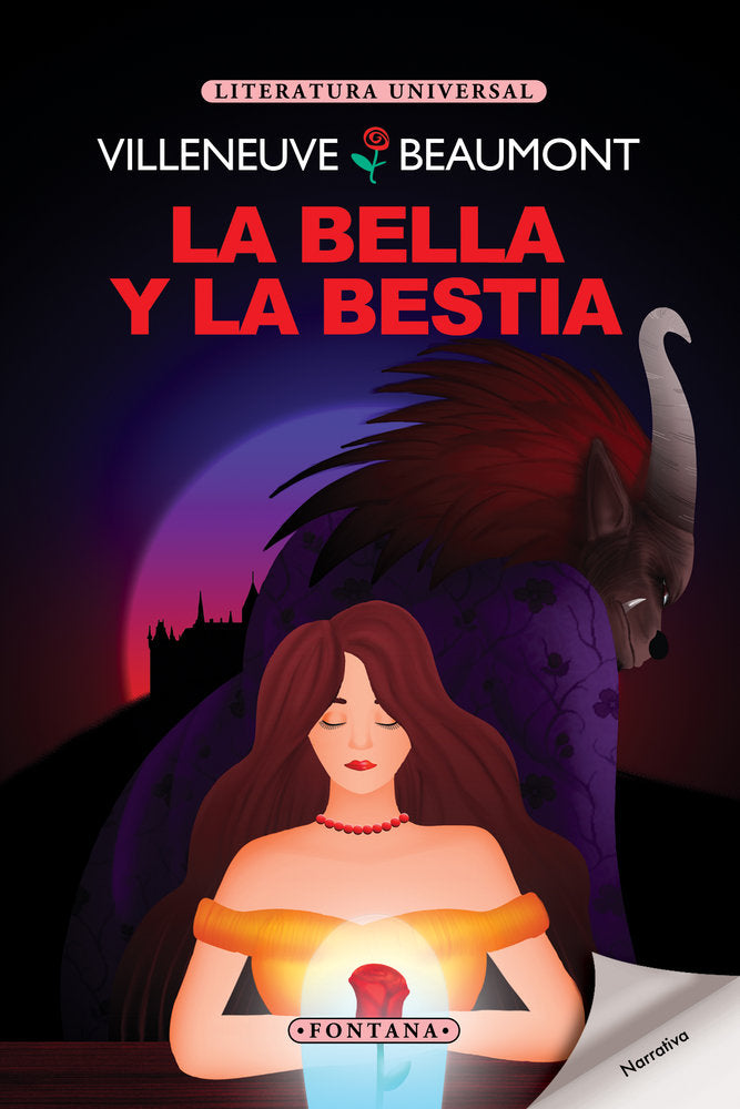 La bella y la bestia, de Beaumont, Villeneuve | portada del libro