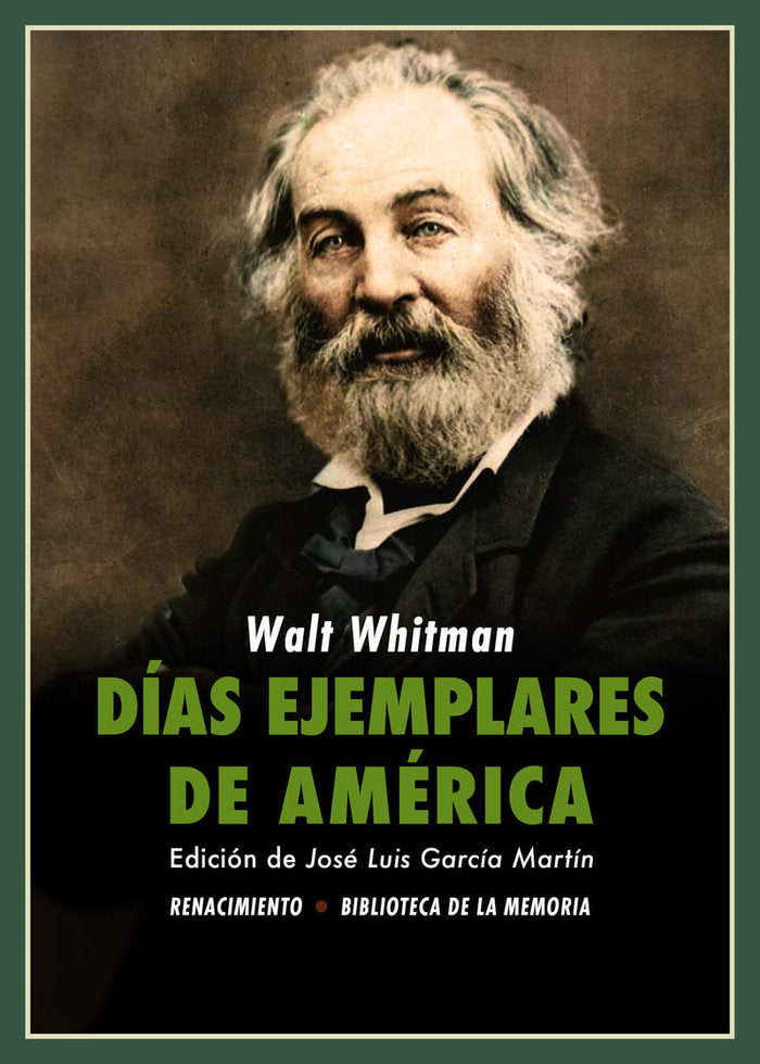 DIAS EJEMPLARES DE AMERICA, de WHITMAN, WALT | portada del libro