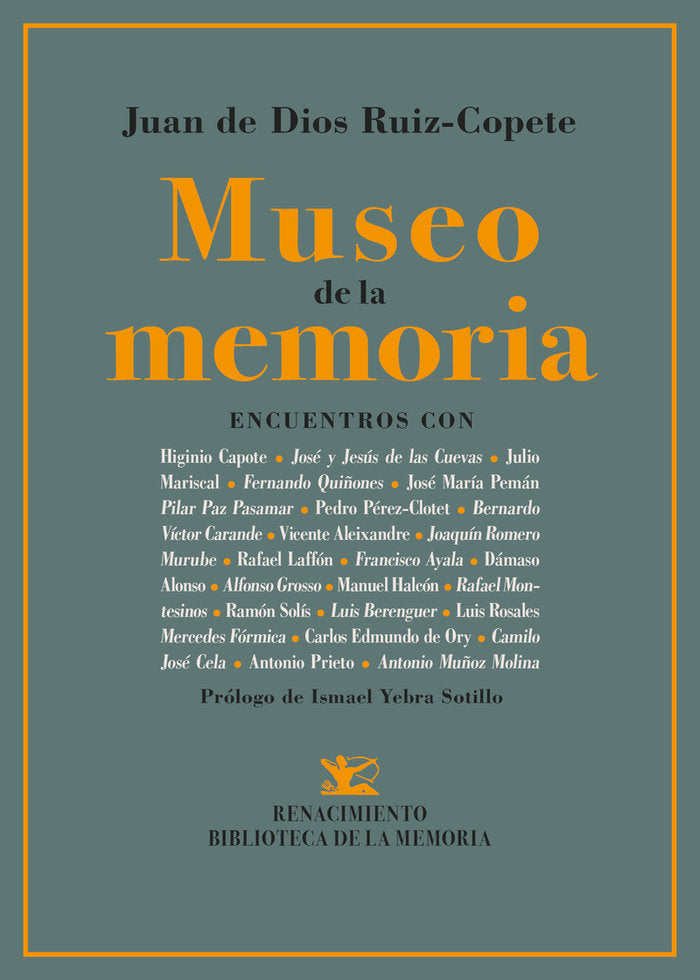 MUSEO DE LA MEMORIA, de RUIZ-COPETE, JUAN DE DIOS | portada del libro