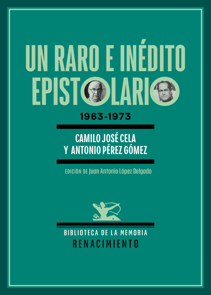 UN RARO E INEDITO EPISTOLARIO, de CELA, CAMILO JOSE | portada del libro