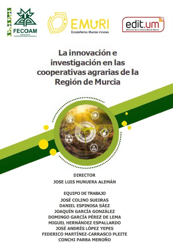 LA INNOVACION E INVESTIGACION EN LAS COOPERATIVAS AGRARIAS D, de ESPINOSA SAEZ | portada del libro