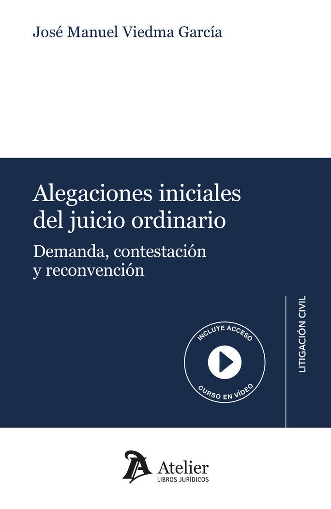 ALEGACIONES INICIALES DEL JUICIO ORDINARIO, de JOSE MANUEL VIEDMA GARCIA | portada del libro