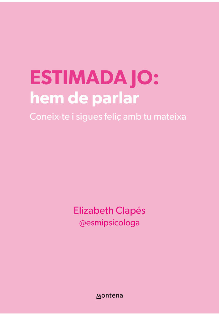ESTIMADA JO: HEM DE PARLAR, de CLAPES, ELIZABETH | portada del libro