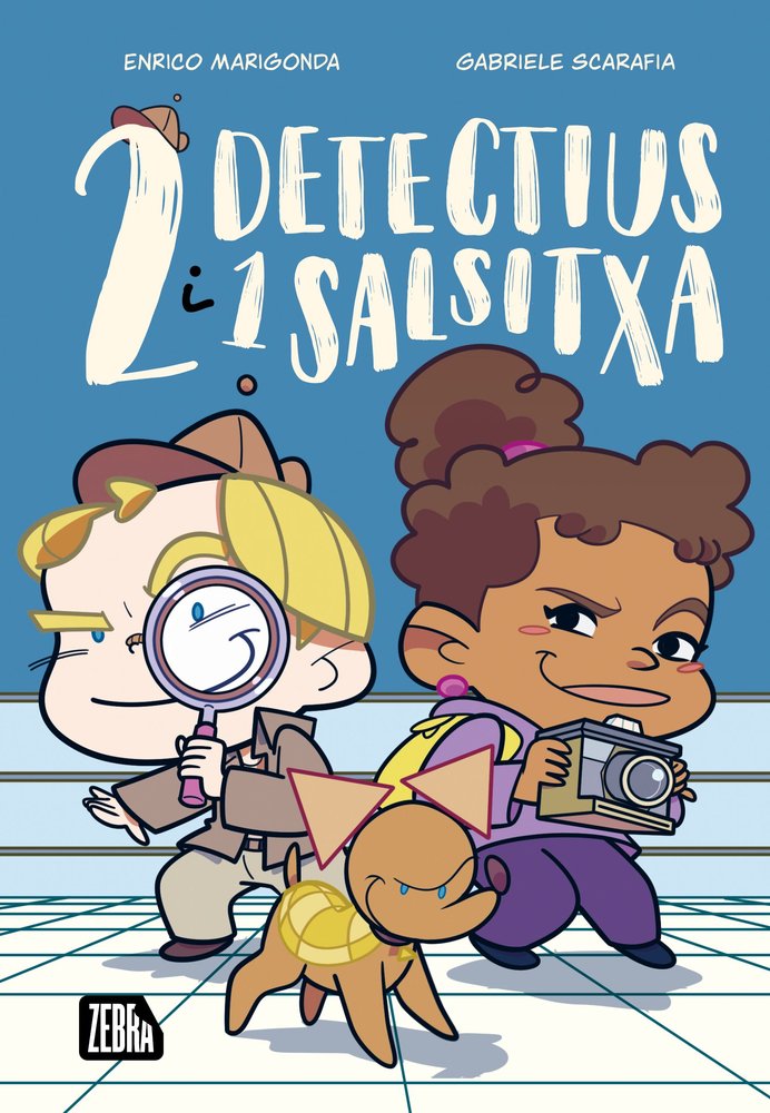 DOS DETECTIUS I UN SALSITXA, de ENRICO MARIGONDA | portada del libro