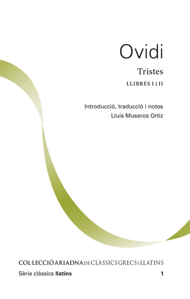 TRISTES, de OVIDIO NASON, PUBLIO | portada del libro
