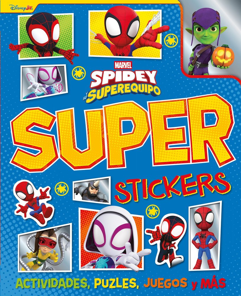 SPIDEY Y SU SUPEREQUIPO. SUPERSTICKERS, de MARVEL | portada del libro