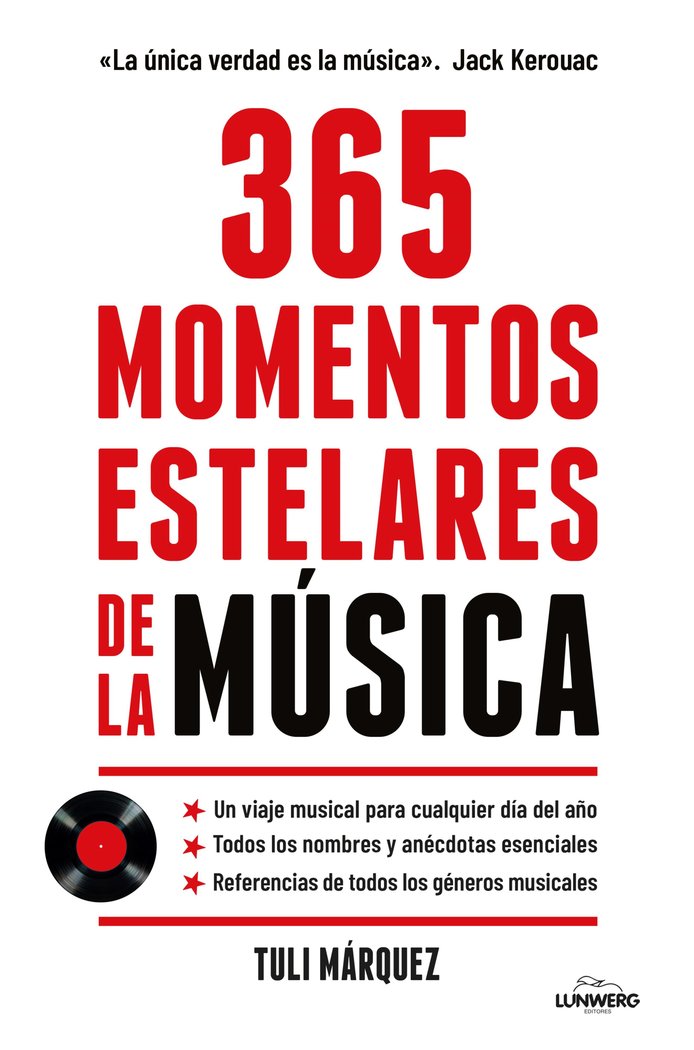 365 MOMENTOS ESTELARES DE LA MUSICA, de TULI MARQUEZ | portada del libro