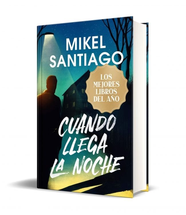 CUANDO LLEGA LA NOCHE EDICION LIMITADA NAVIDAD GRANDES EXITO, de MIKEL SANTIAGO | portada del libro