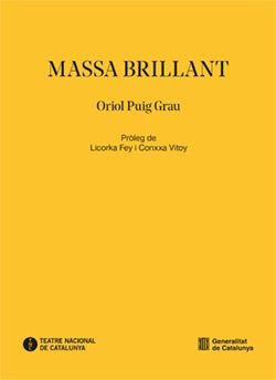 MASSA BRILLANT, de PUIG GRAU, ORIOL | portada del libro