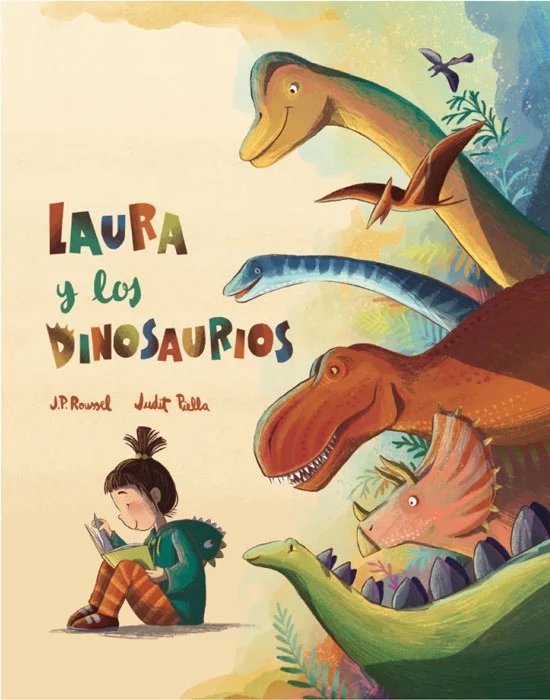 Laura y los dinosaurios, de J P Rousell | portada del libro