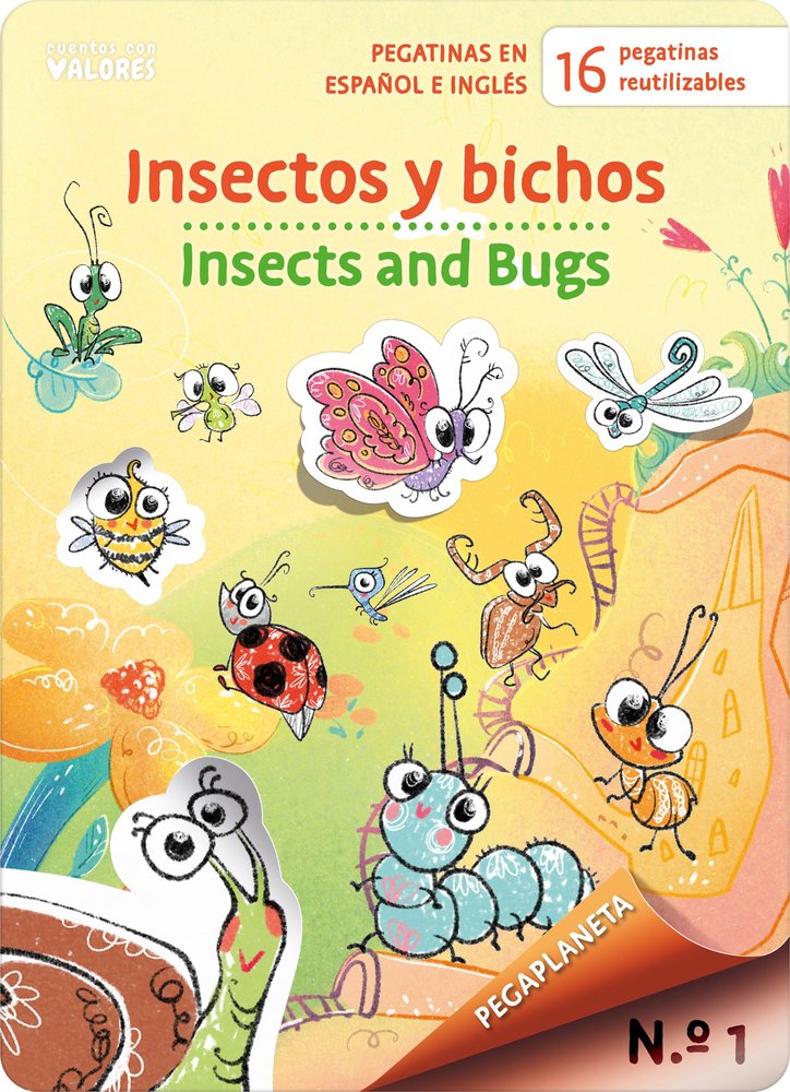 PEGAPLANETA 1. INSECTOS Y BICHOS - INSECTS AND BUGS, de MANN, FREDDIE | portada del libro