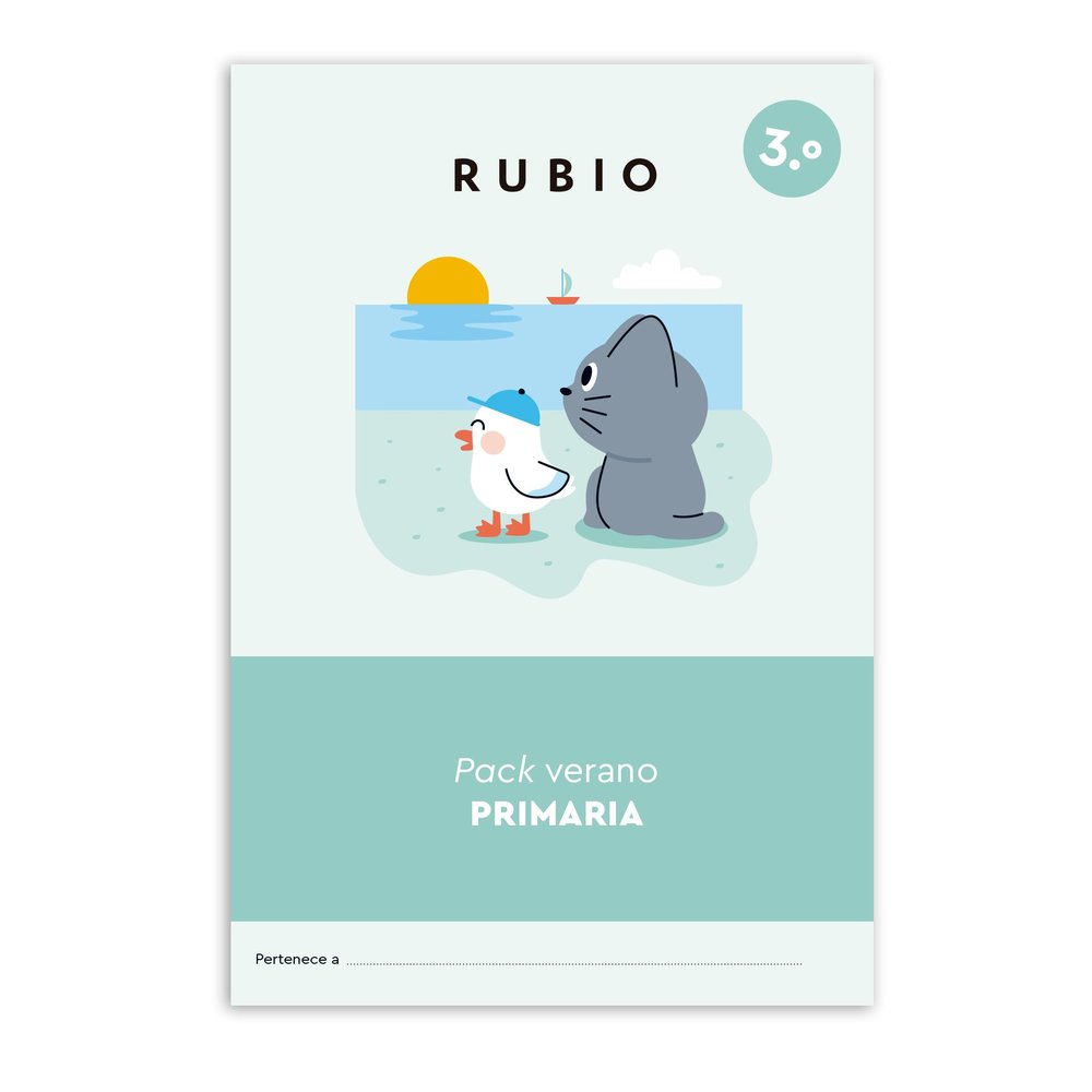 PACK VERANO RUBIO 3.º DE EDUCACION PRIMARIA (+ 8 AÑOS) | portada del libro
