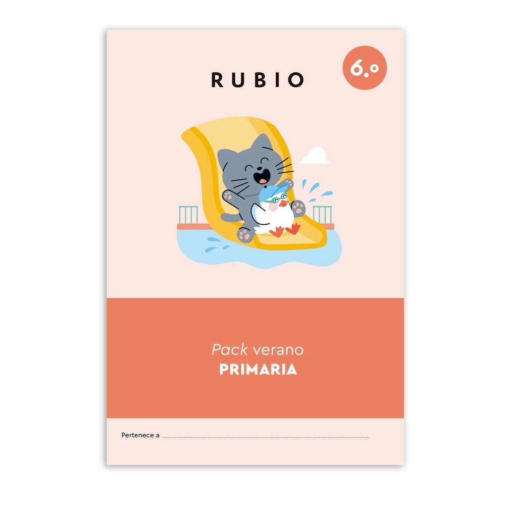 PACK VERANO RUBIO 6.º DE EDUCACION PRIMARIA (+ 11 AÑOS) | portada del libro