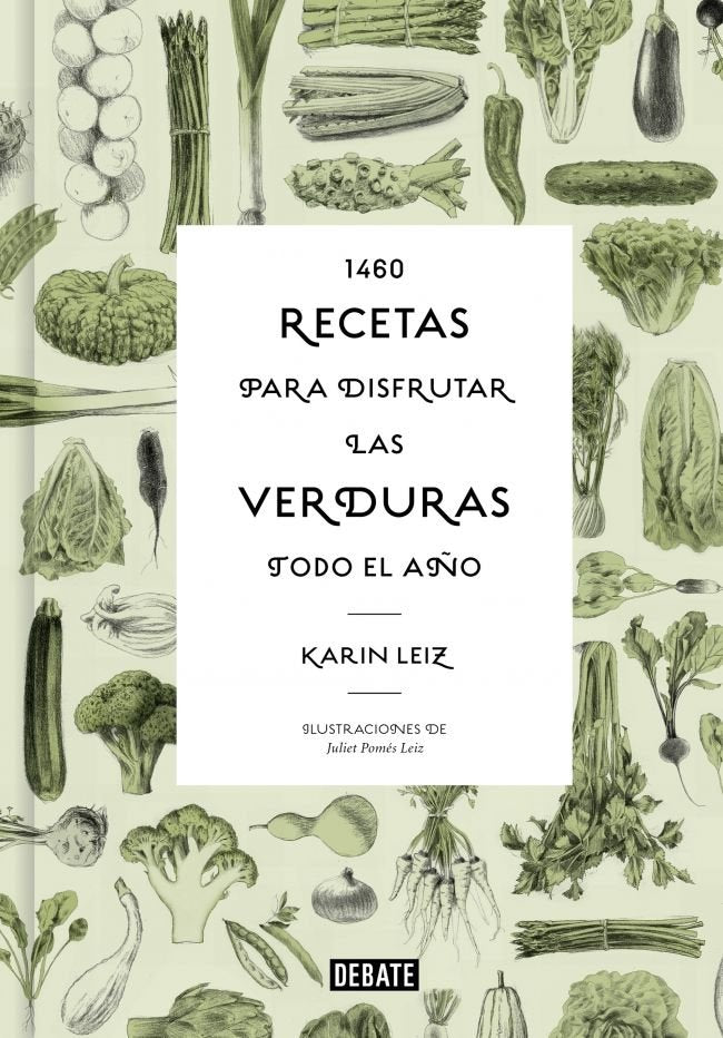 1460 RECETAS PARA DISFRUTAR LAS VERDURAS TODO EL AÑO, de LEIZ, KARIN | portada del libro