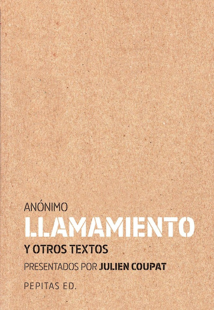 LLAMAMIENTO, de ANONIMO | portada del libro