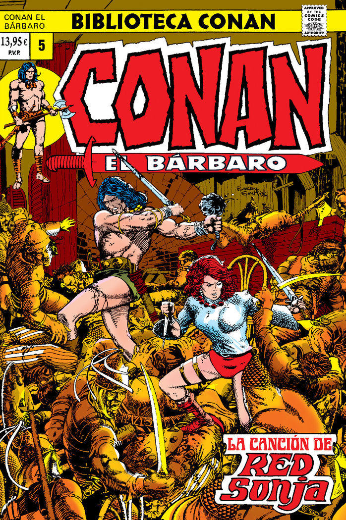 CONAN BARBARO V1 05 1973 CANCION RED SON, de ROY THOMAS#BARRY SMITH#JOHN BUSCEMA | portada del libro