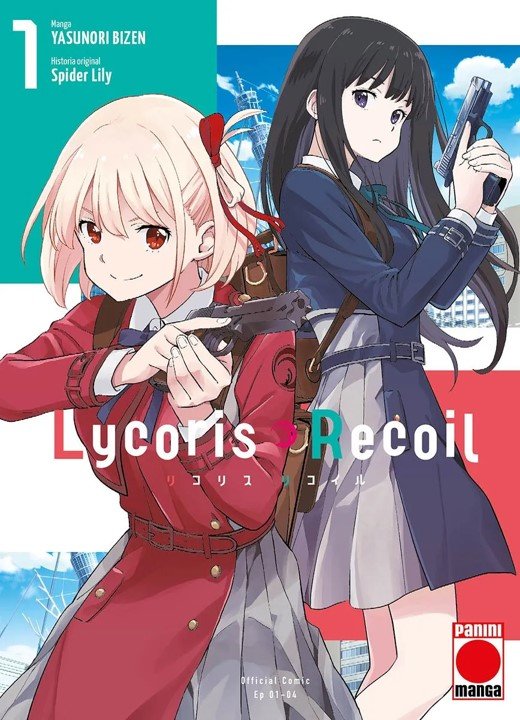 LYCORIS RECOIL 01, de YASUNORI BIZEN | portada del libro